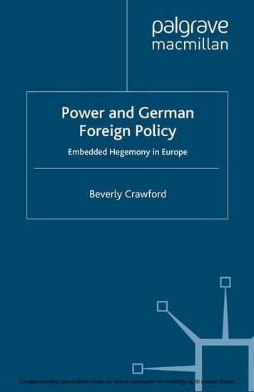 Power and German Foreign Policy main product photo