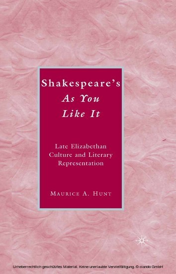 Shakespeare's As You Like It main product photo