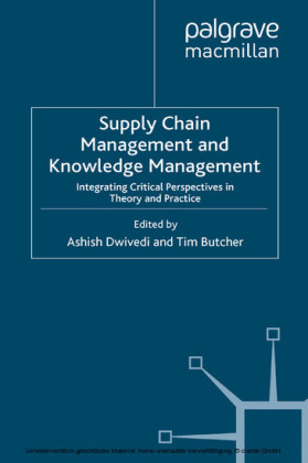 Supply Chain Management and Knowledge Management