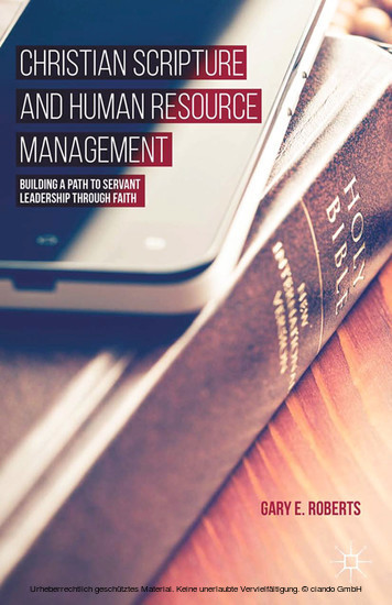 Christian Scripture and Human Resource Management main product photo