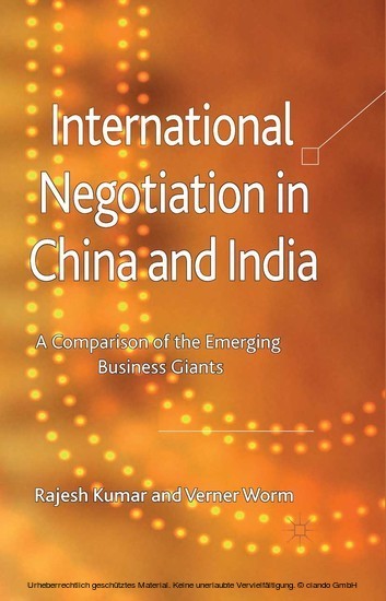 International Negotiation in China and India main product photo