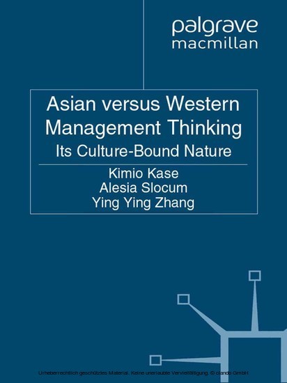 Asian versus Western Management Thinking main product photo