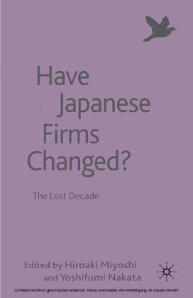Have Japanese Firms Changed?