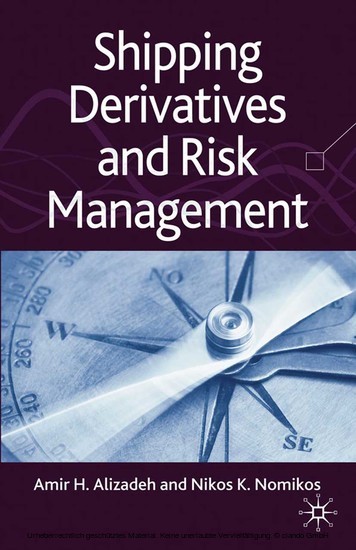 Shipping Derivatives and Risk Management main product photo