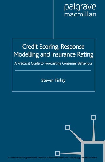Credit Scoring, Response Modelling and Insurance Rating main product photo