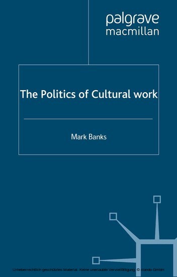The Politics of Cultural Work main product photo