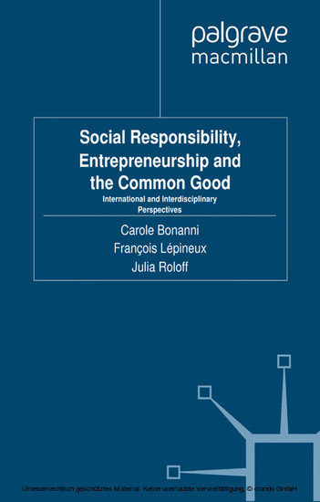 Social Responsibility, Entrepreneurship and the Common Good main product photo