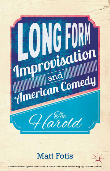 Long Form Improvisation and American Comedy main product photo