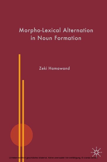 Morpho-Lexical Alternation in Noun Formation main product photo
