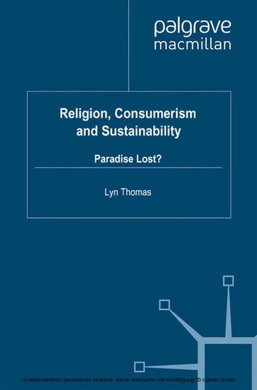 Religion, Consumerism and Sustainability main product photo