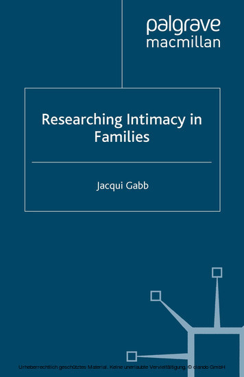 Researching Intimacy in Families main product photo
