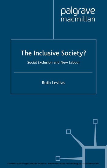 The Inclusive Society? main product photo