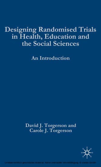 Designing Randomised Trials in Health, Education and the Social Sciences main product photo