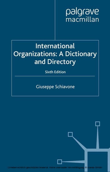International Organizations main product photo