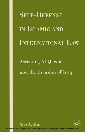 Self-defense in Islamic and International Law main product photo
