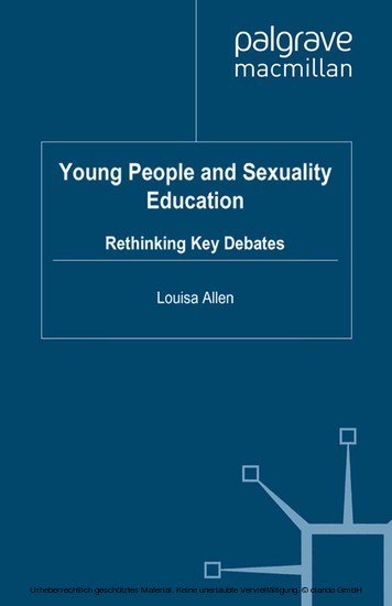 Young People and Sexuality Education main product photo