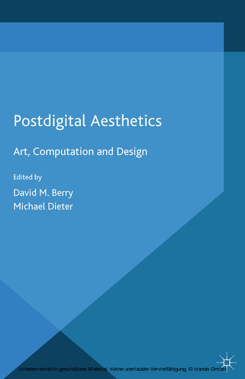 Postdigital Aesthetics main product photo