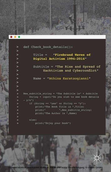 Firebrand Waves of Digital Activism 1994-2014 main product photo