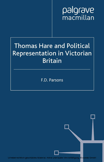 Thomas Hare and Political Representation in Victorian Britain main product photo