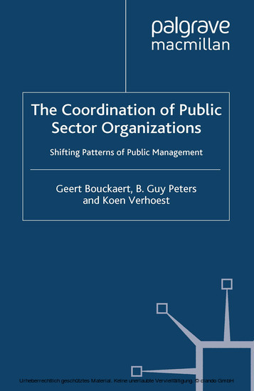 The Coordination of Public Sector Organizations main product photo