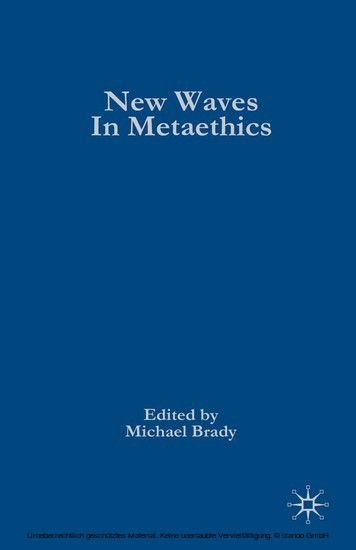 New Waves in Metaethics main product photo