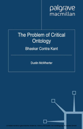 The Problem of Critical Ontology