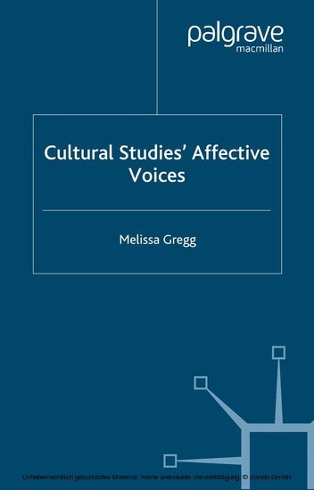 Cultural Studies' Affective Voices main product photo