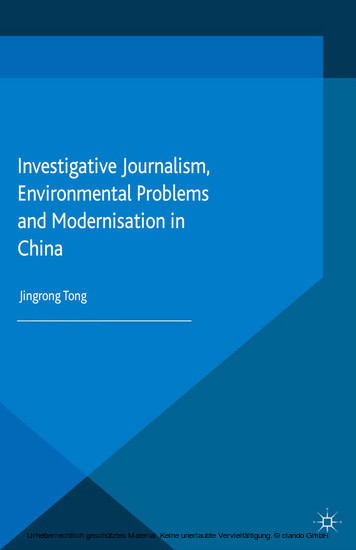 Investigative Journalism, Environmental Problems and Modernisation in China main product photo
