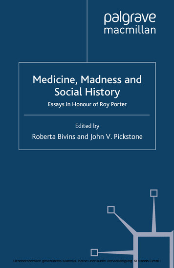 Medicine, Madness and Social History main product photo