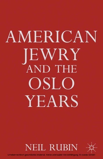 American Jewry and the Oslo Years main product photo