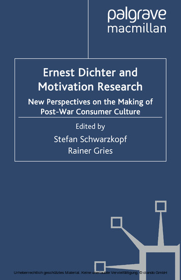 Ernest Dichter and Motivation Research main product photo