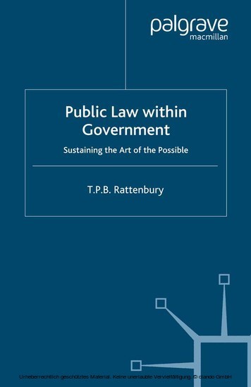 Public Law within Government main product photo