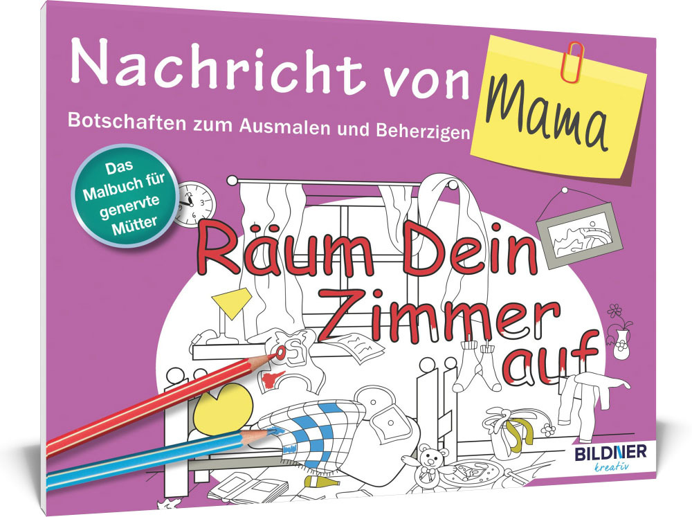 Das Malbuch für Erwachsene - Nachricht von Mama! main product photo