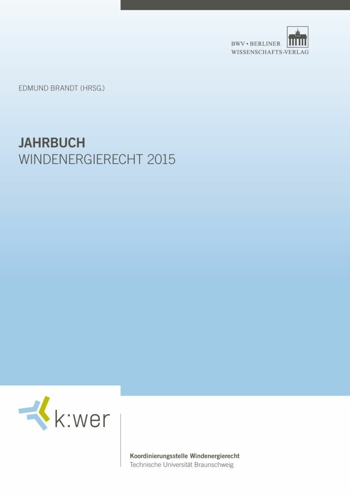 Jahrbuch Windenergierecht 2015 main product photo