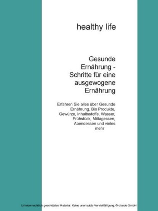 Gesunde Ernährung - Schritte für eine ausgewogene Ernährung