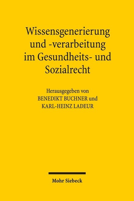 Wissensgenerierung und -verarbeitung im Gesundheits- und Sozialrecht main product photo