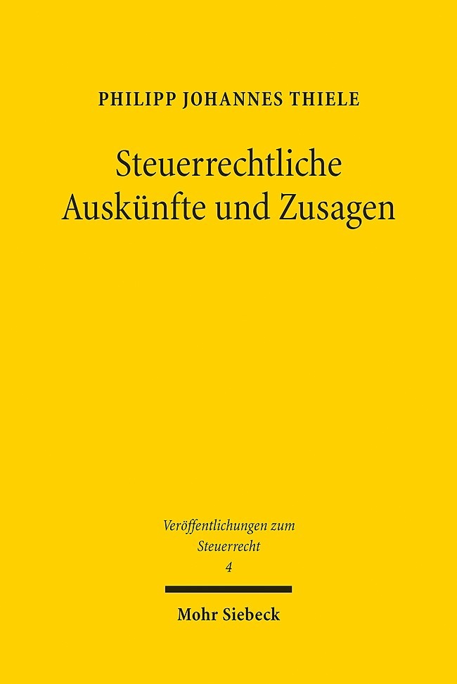 Steuerrechtliche Auskünfte und Zusagen main product photo