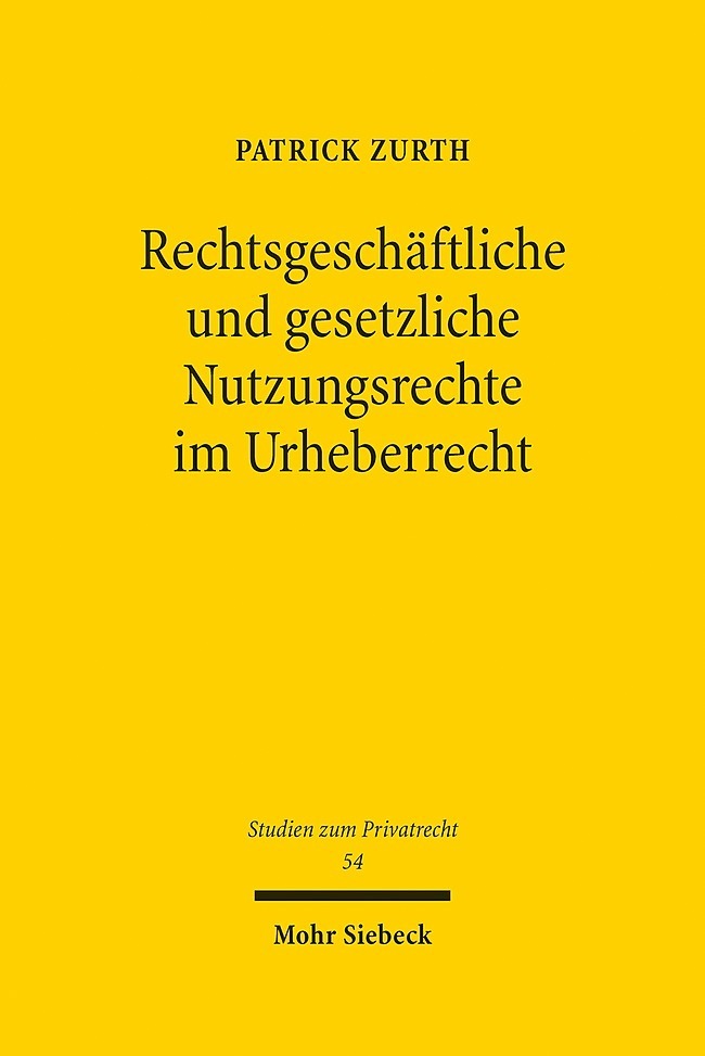 Rechtsgeschäftliche und gesetzliche Nutzungsrechte im Urheberrecht main product photo