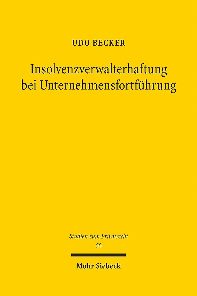 Insolvenzverwalterhaftung bei Unternehmensfortführung main product photo