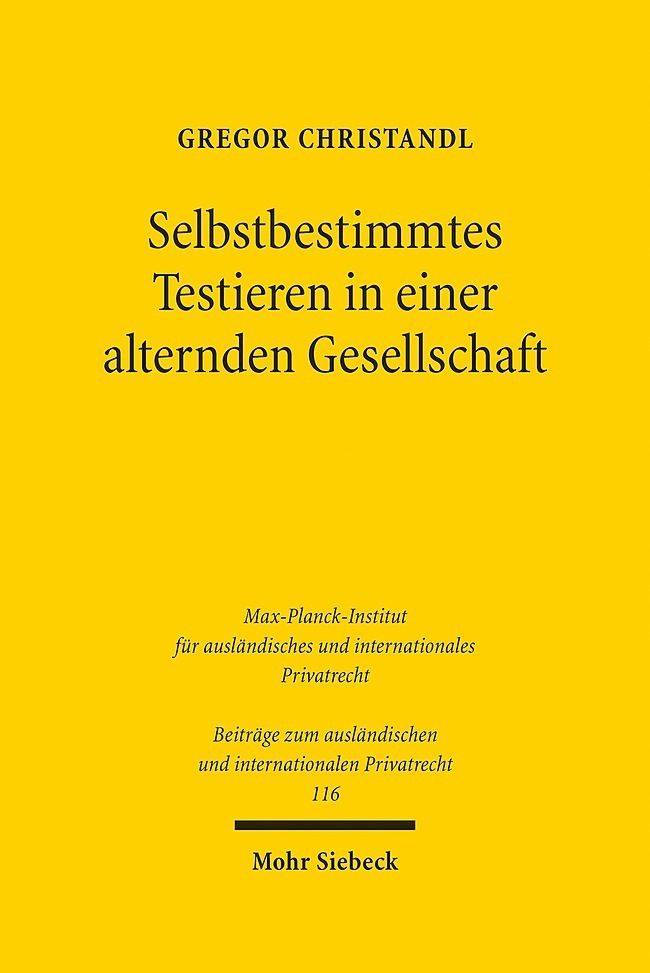 Selbstbestimmtes Testieren in einer alternden Gesellschaft main product photo