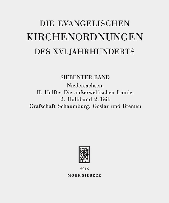 Die evangelischen Kirchenordnungen des XVI. Jahrhunderts main product photo