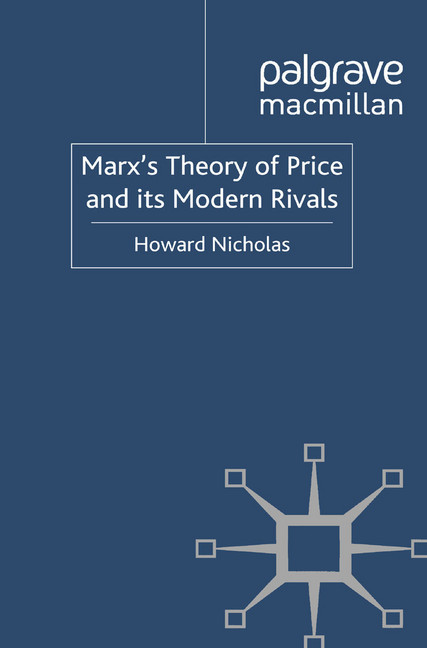 Marx's Theory of Price and its Modern Rivals main product photo