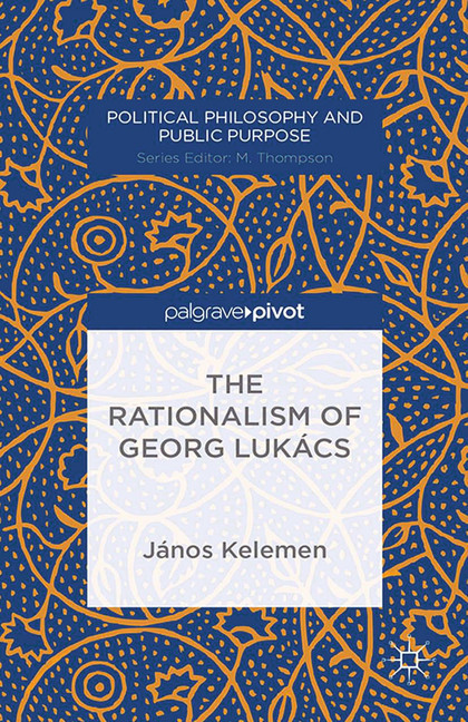 The Rationalism of Georg Lukács main product photo