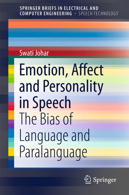 Emotion, Affect and Personality in Speech main product photo