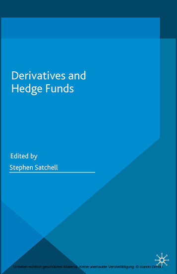 Derivatives and Hedge Funds main product photo