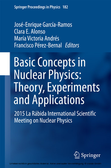 Basic Concepts in Nuclear Physics: Theory, Experiments and Applications main product photo
