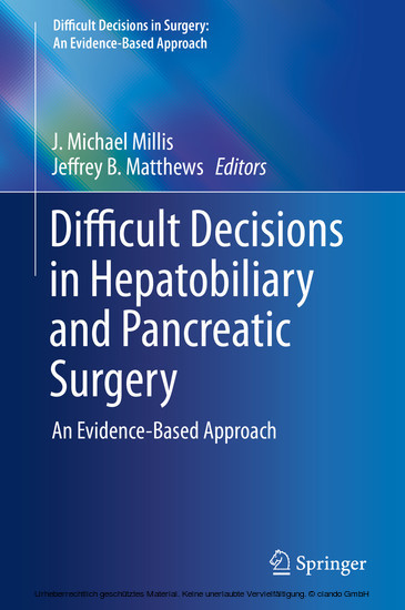 Difficult Decisions in Hepatobiliary and Pancreatic Surgery main product photo