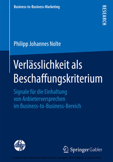 Verlässlichkeit als Beschaffungskriterium main product photo
