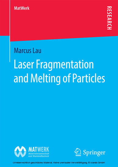 Laser Fragmentation and Melting of Particles main product photo