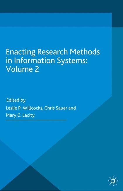 Enacting Research Methods in Information Systems: Volume 2 main product photo